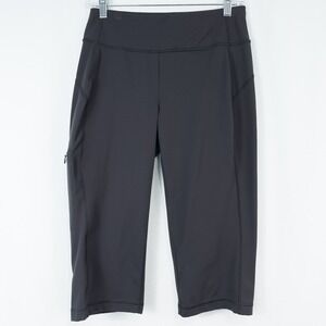 Duluth Trading Co NoGA Classic Capris Womens XS Black Pockets Athleisure 15772